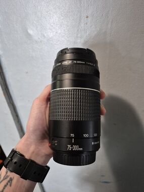 Canon 75-300mm Black Telephoto Zoom Lens